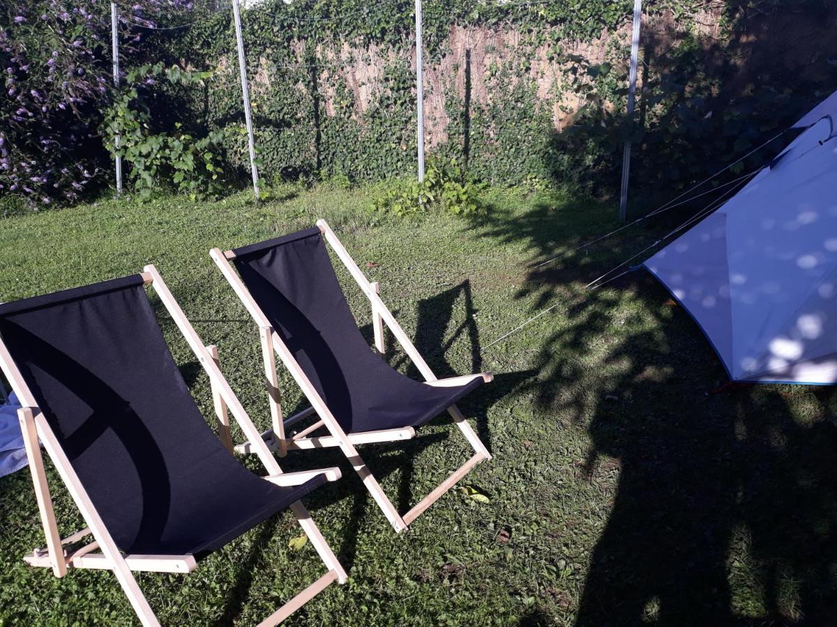 Camping Under The Walnut In Your Own Tent On A Shared Lot And Shared Bathroom Ljubljana Exterior photo
